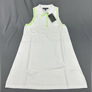 G/FORE G4 Womens Golf Dress Cotton Pique Large White